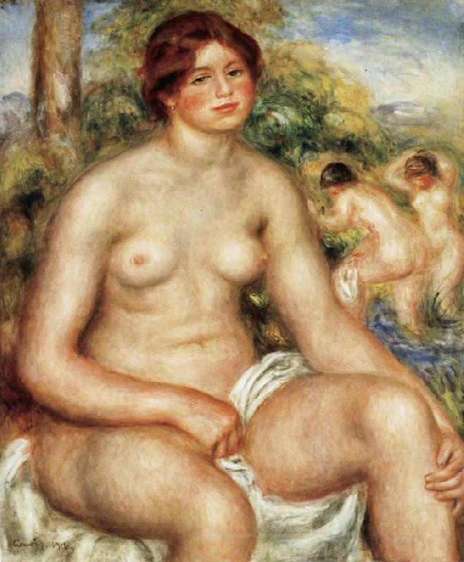 Pierre Renoir Seated Nude oil painting image